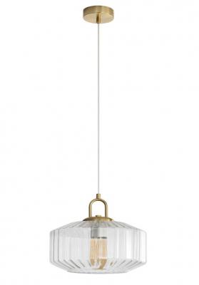 CLARISE CLEAR Geometric Glass Pendant